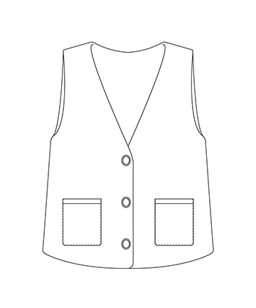 64-104 패턴인 P359 - Vest (여성 조끼)
