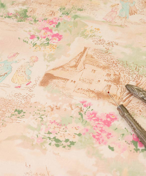 32-238 유와 코튼셔팅  라이브라이프 피스풀 빌리지_핑크