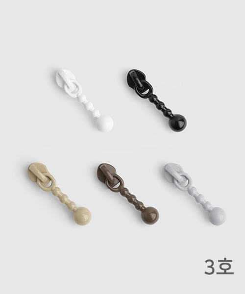 69-681 컬러링 3호 홈패션용 롤지퍼 슬라이더_5컬러