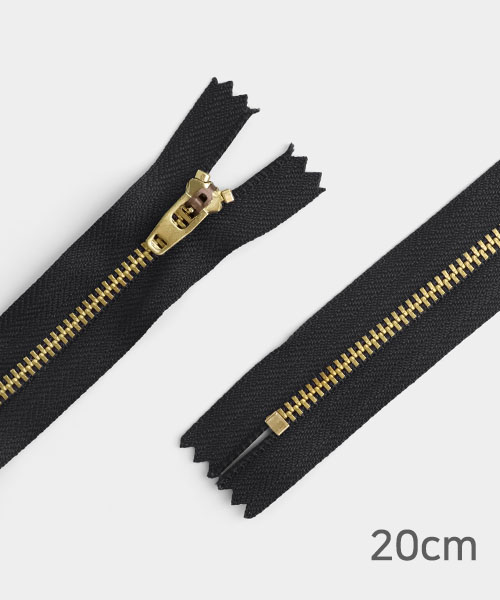 66-953 청바지용 지퍼 20cm_블랙