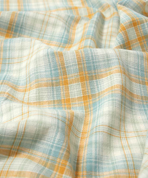 21-088 기획원단 코튼혼방 소프트 컨츄리 체크_민트