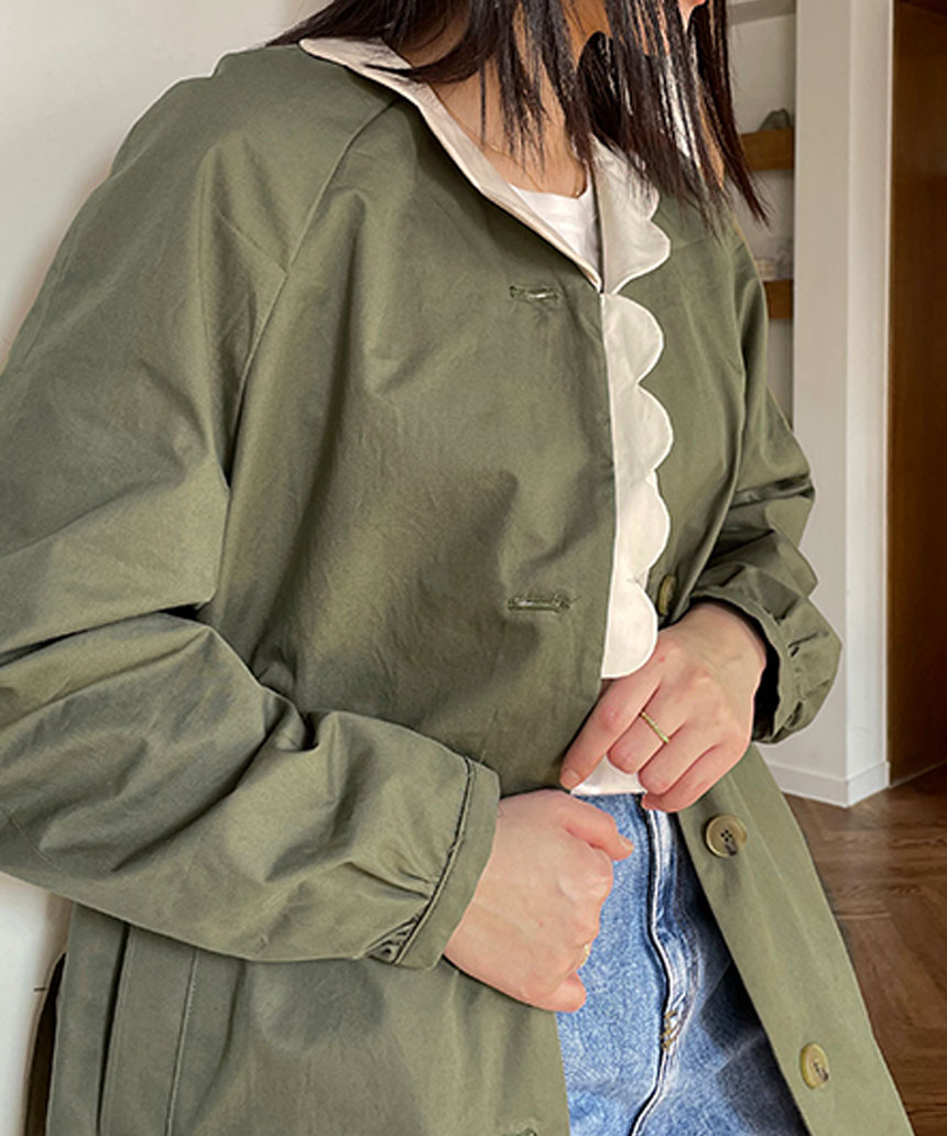 35-019 코디 고밀도 코튼트윌  소프트무지_카키