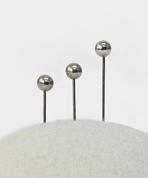 60-966 구슬 시침핀_실버