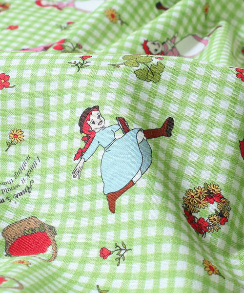 36-571 빨간머리앤 원단12 20수 코튼 미니체크 리뉴얼_그린