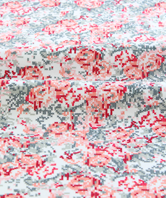 42-003 릴리블레이크 힙스터 크로스스티치_밀크*그레이