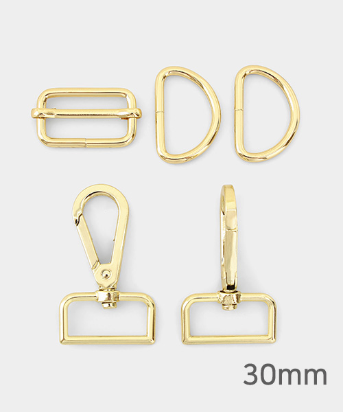 86-069 가방연결고리 세트 30mm_골드