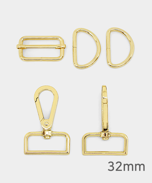 86-065 가방연결고리 세트 32mm_골드