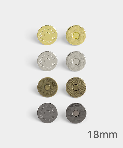 48-566 슬림 원형 자석단추 18mm_4컬러